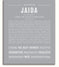 Jaida | Name Art Print – Name Stories