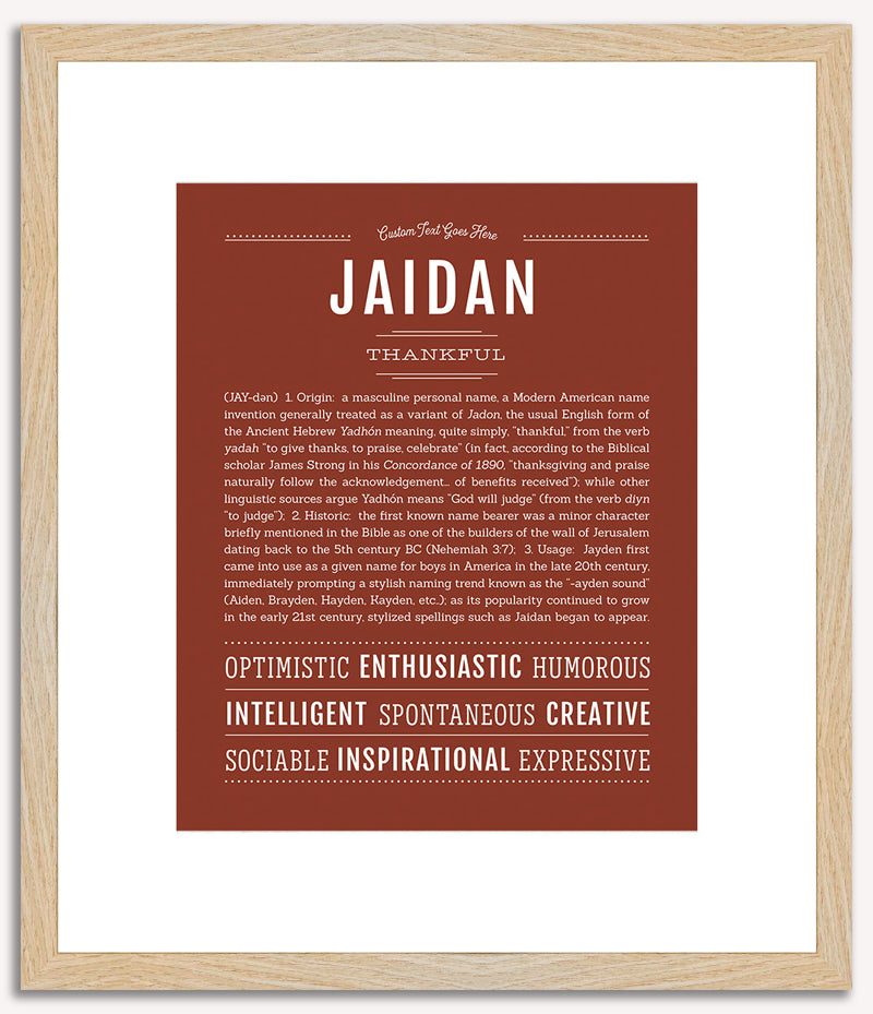 Jaidan | Name Art Print