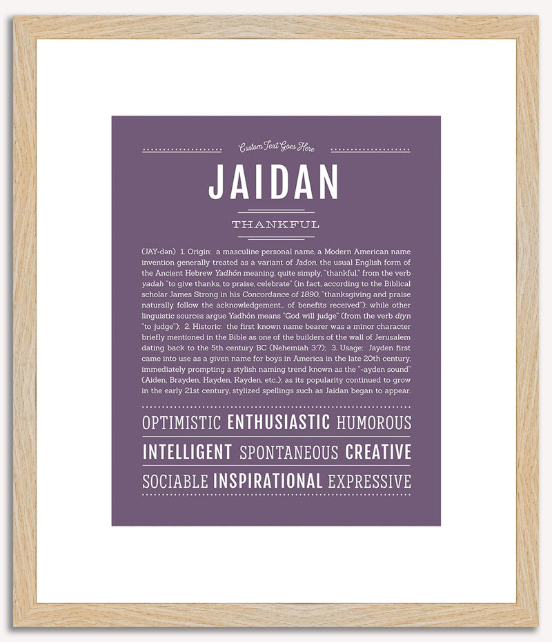 Jaidan | Name Art Print