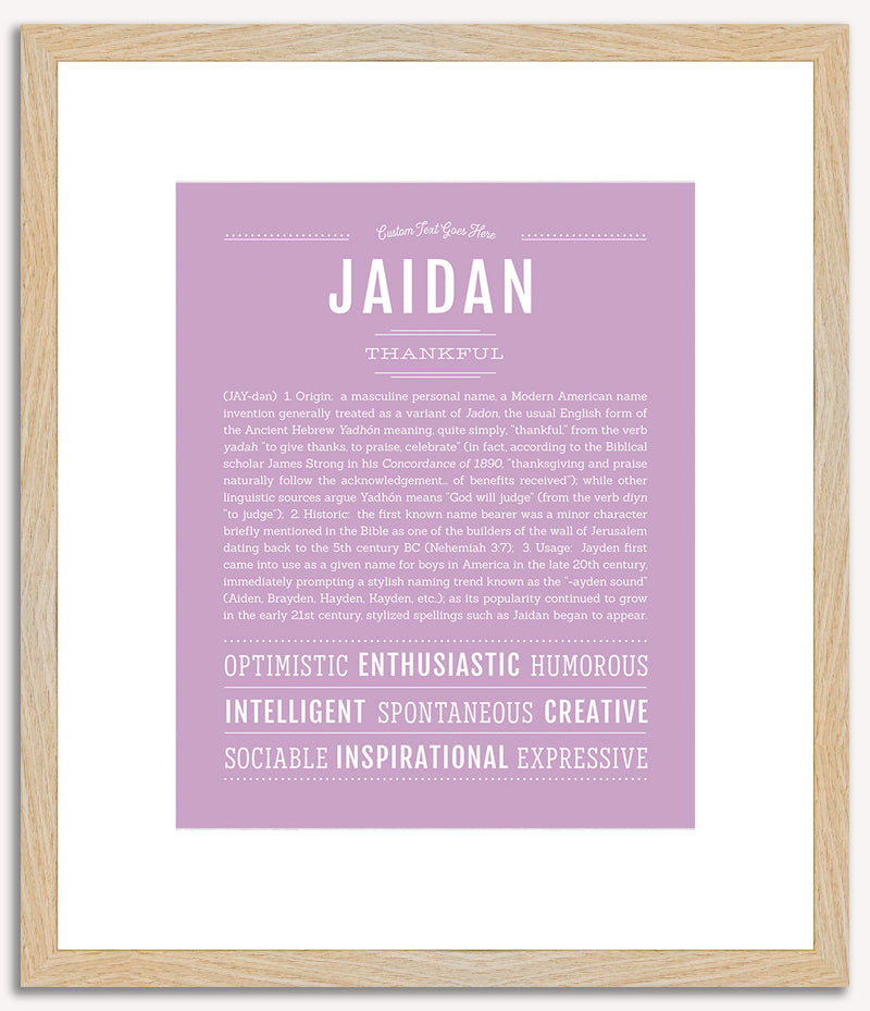 Jaidan | Name Art Print