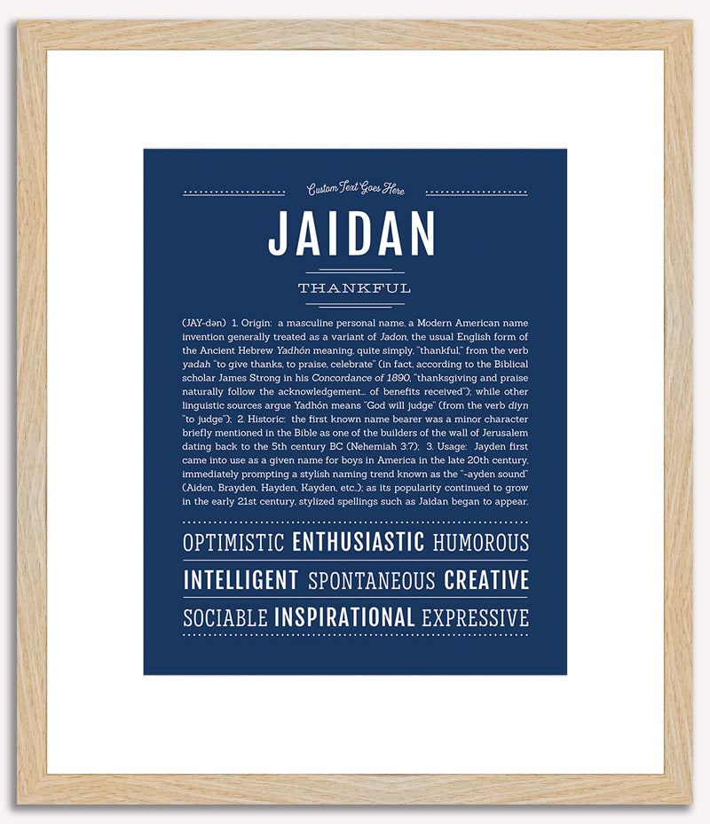 Jaidan | Name Art Print