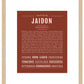 Jaidon | Name Art Print