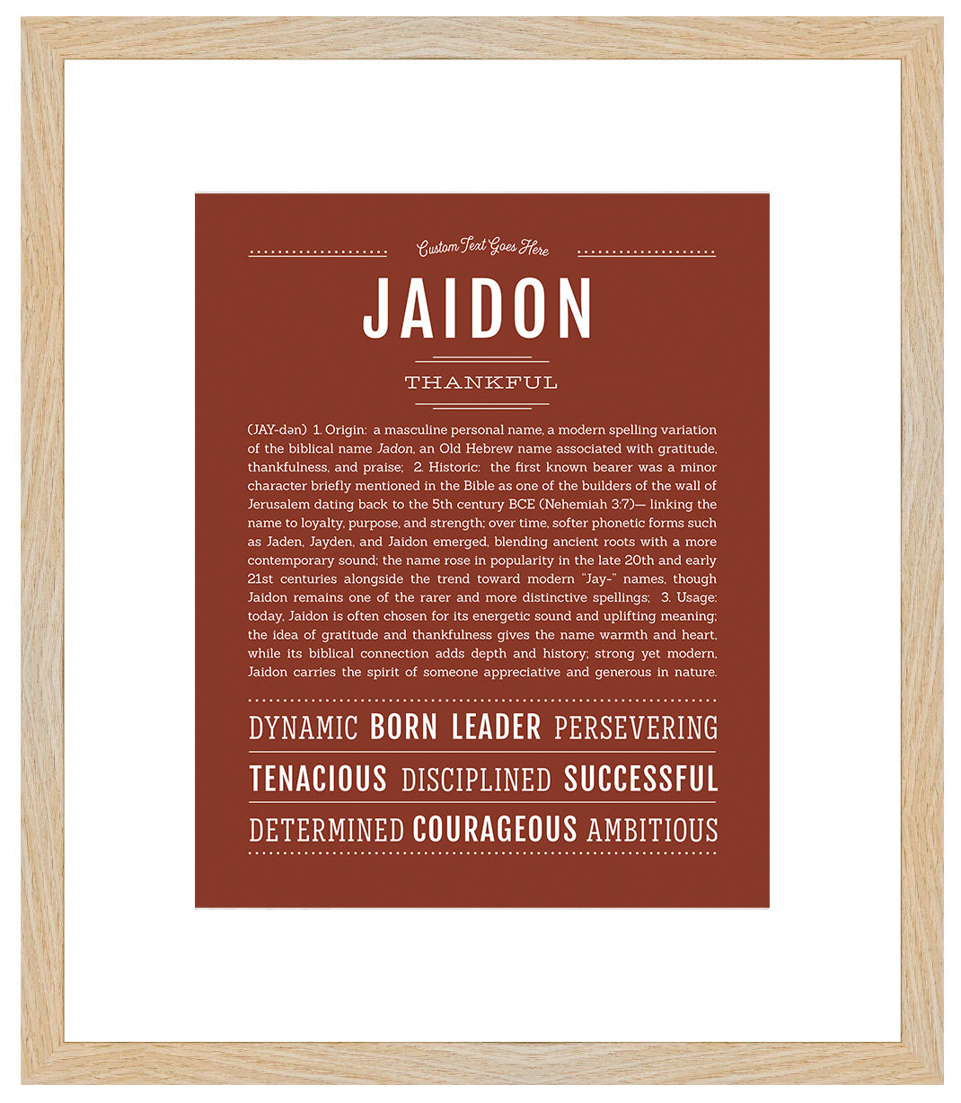 Jaidon | Name Art Print