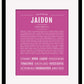 Jaidon | Name Art Print
