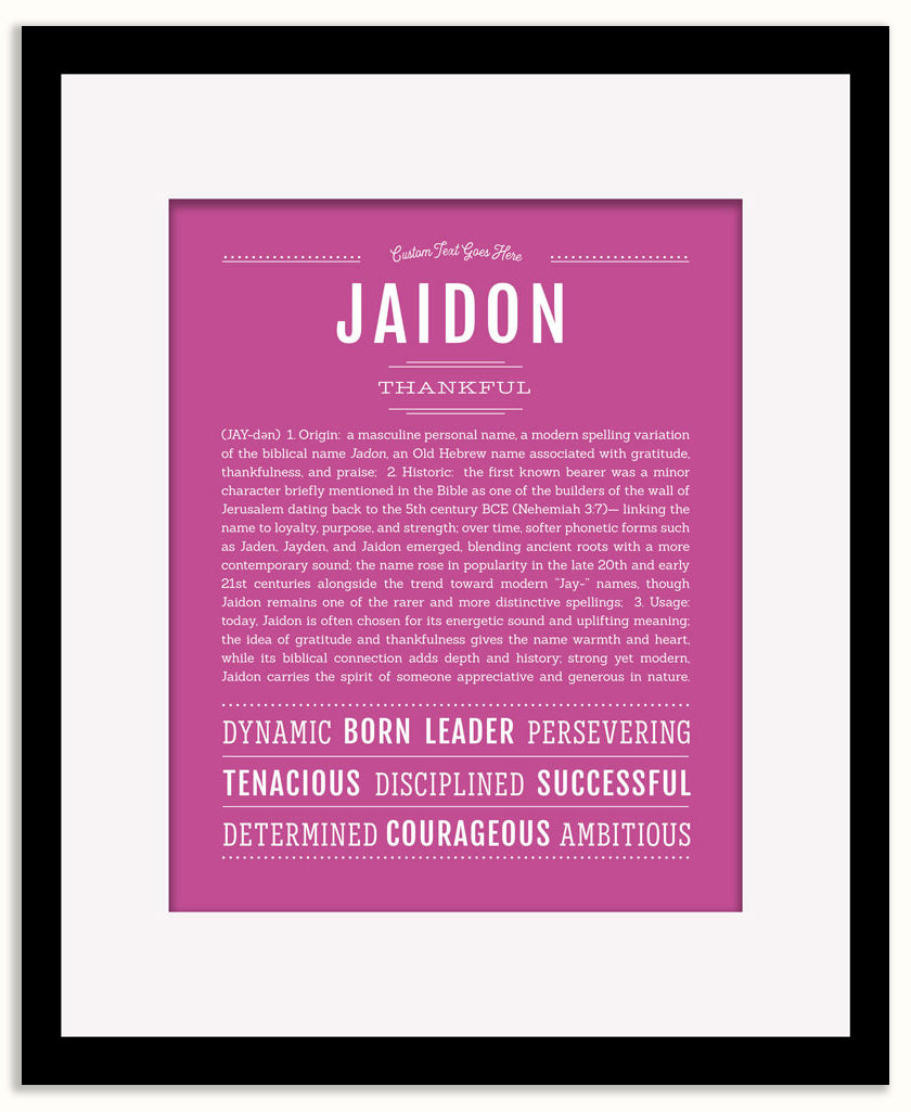 Jaidon | Name Art Print