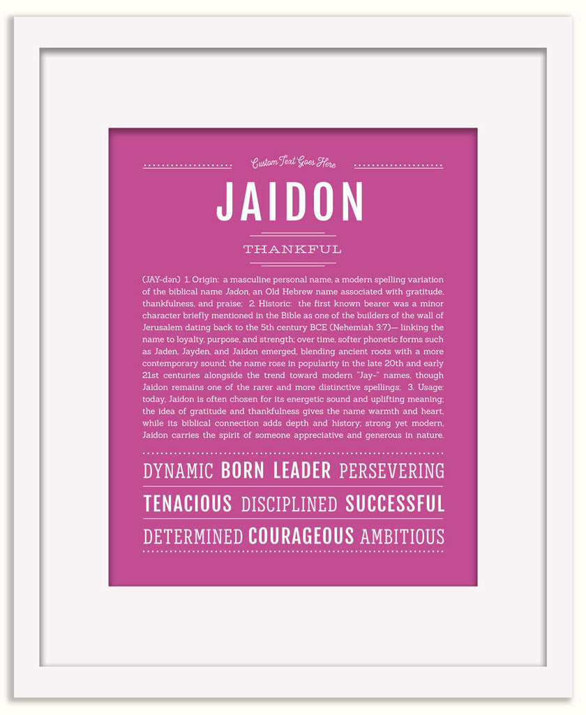 Jaidon | Name Art Print