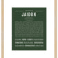 Jaidon | Name Art Print