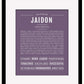 Jaidon | Name Art Print