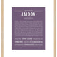 Jaidon | Name Art Print