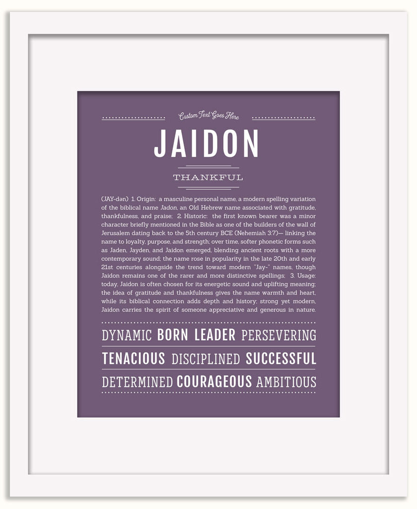 Jaidon | Name Art Print