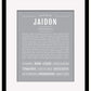 Jaidon | Name Art Print