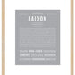 Jaidon | Name Art Print