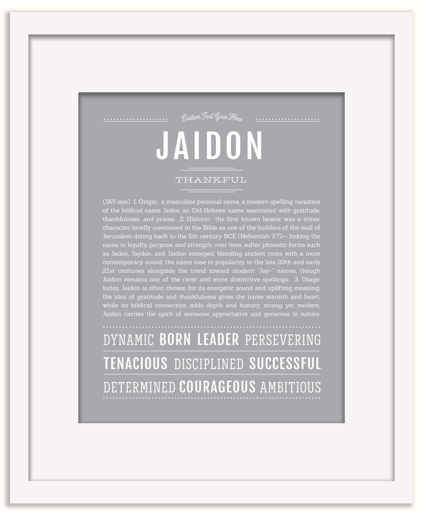 Jaidon | Name Art Print