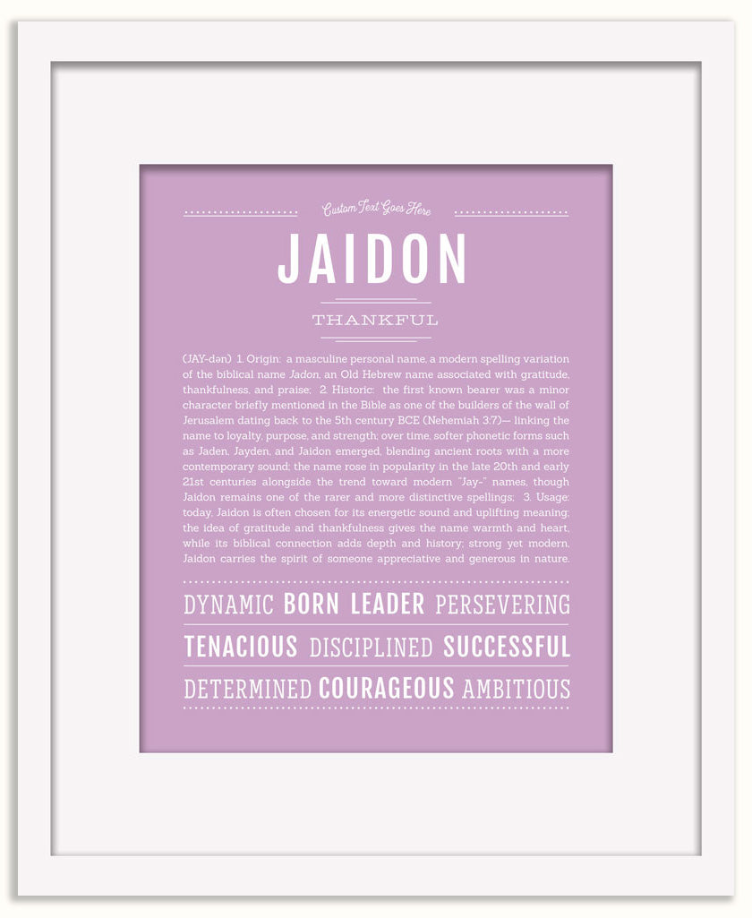 Jaidon | Name Art Print