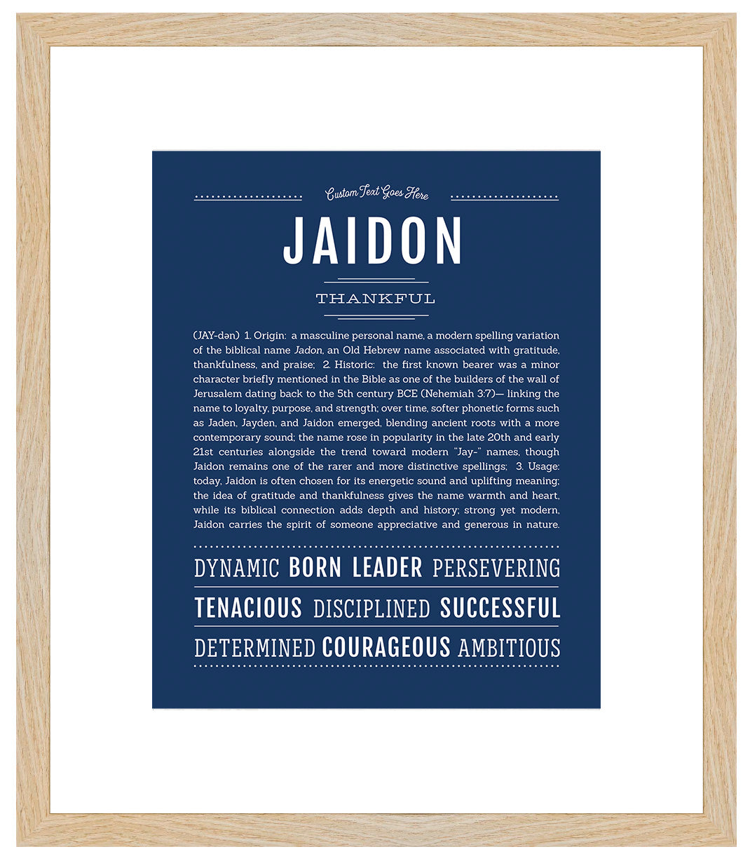 Jaidon | Name Art Print