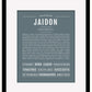Jaidon | Name Art Print