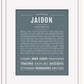 Jaidon | Name Art Print