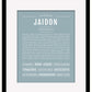 Jaidon | Name Art Print