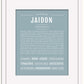Jaidon | Name Art Print