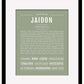 Jaidon | Name Art Print