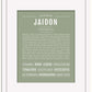 Jaidon | Name Art Print