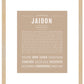 Jaidon | Name Art Print