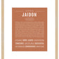 Jaidon | Name Art Print
