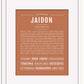 Jaidon | Name Art Print