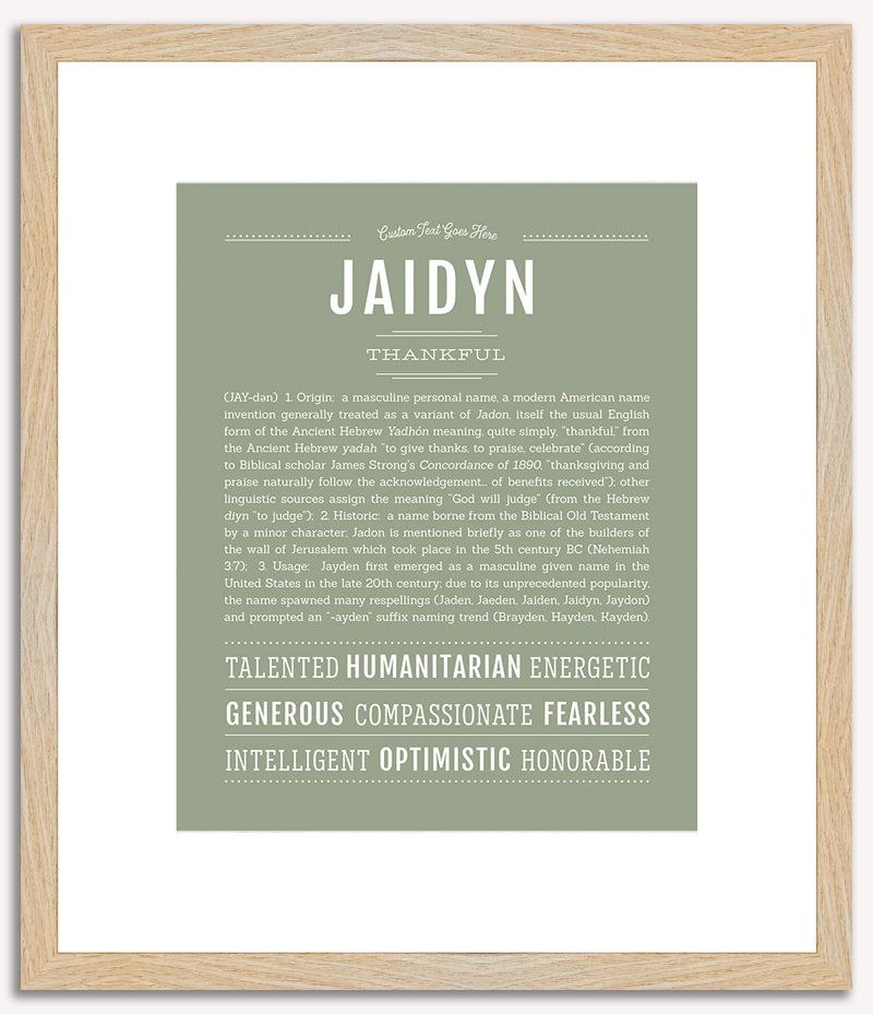 Jaidyn (male) | Name Art Print