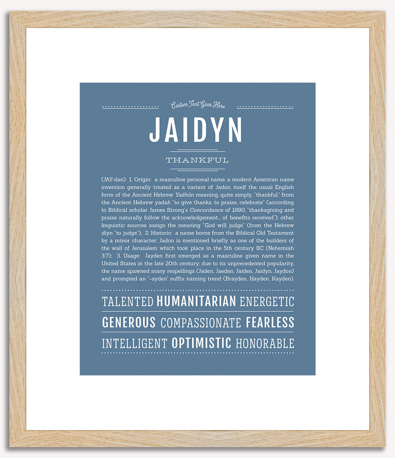 Jaidyn (male) | Name Art Print