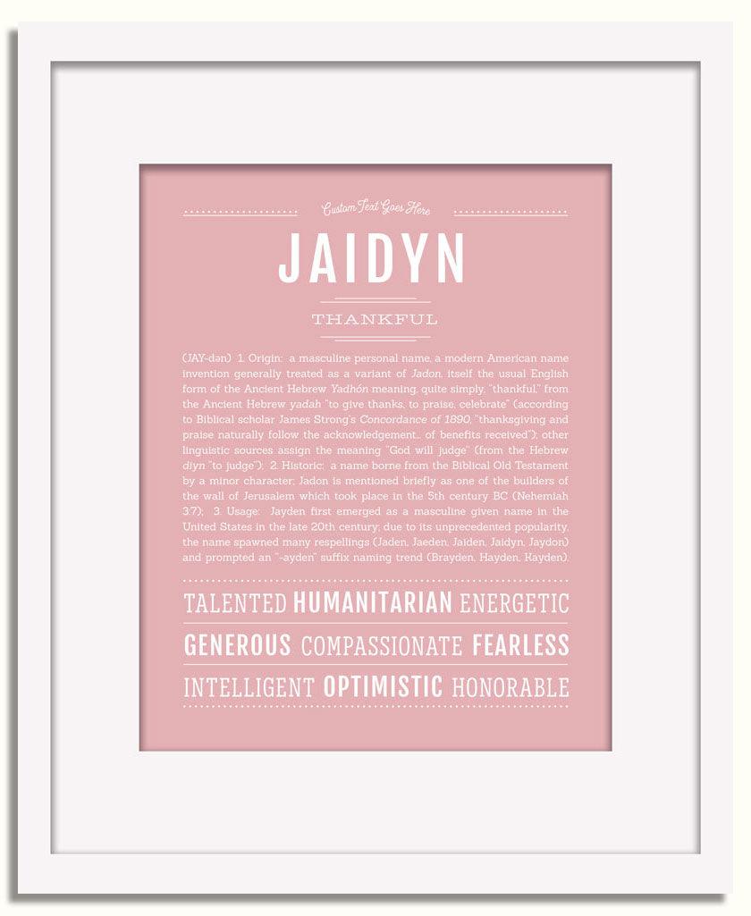 Frame Options | Dusty Rose | White Frame, Matted