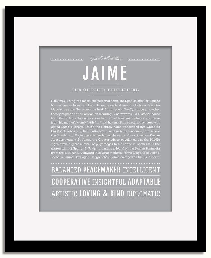 Frame Options | Sage | Black Frame, Matted