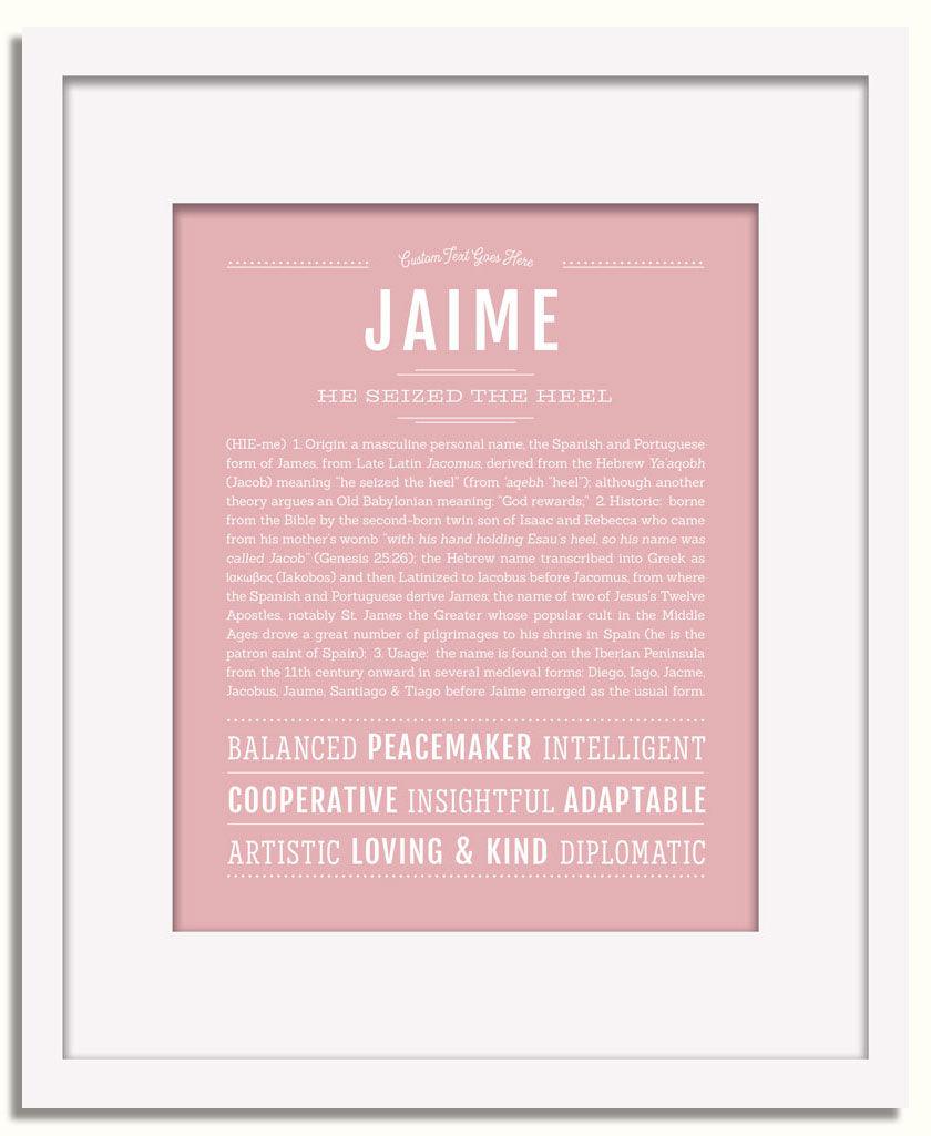 Frame Options | Dusty Rose | White Frame, Matted