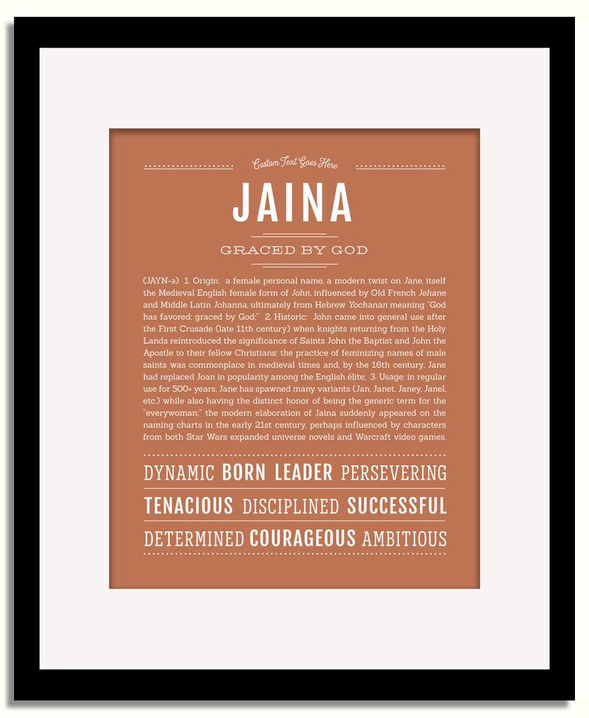 Frame Options | Terra Cotta | Black Frame, Matted