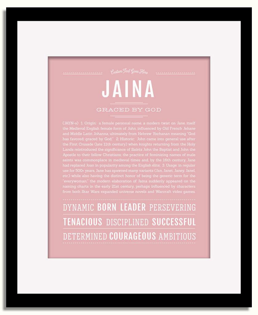 Frame Options | Dusty Rose | Black Frame, Matted