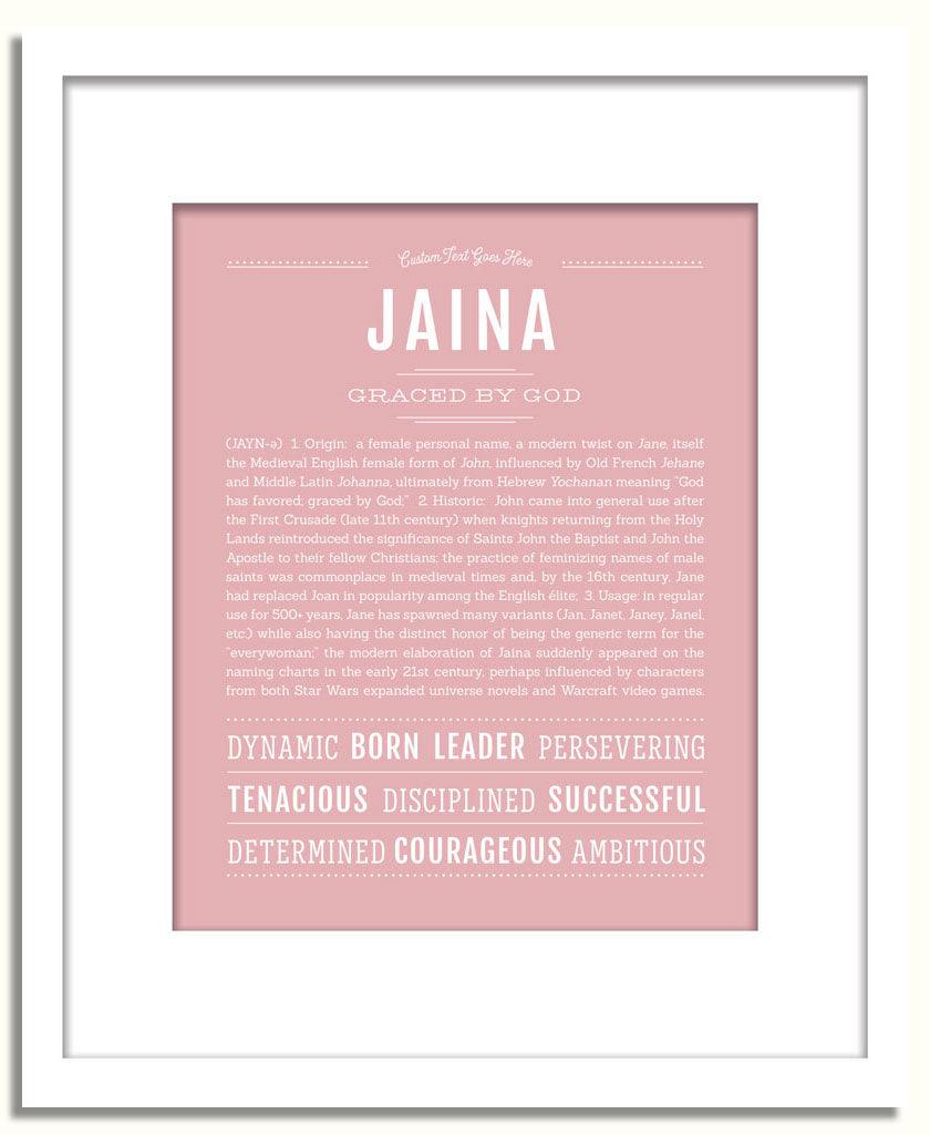 Frame Options | Dusty Rose | White Frame, Matted