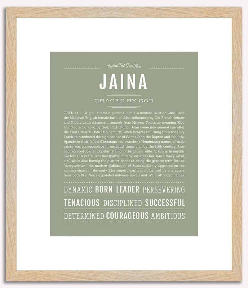 Jaina | Name Art Print