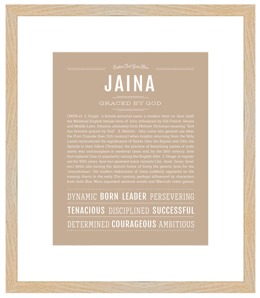 Jaina | Name Art Print