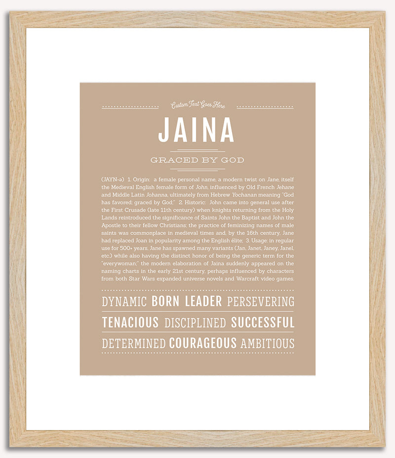 Jaina | Name Art Print