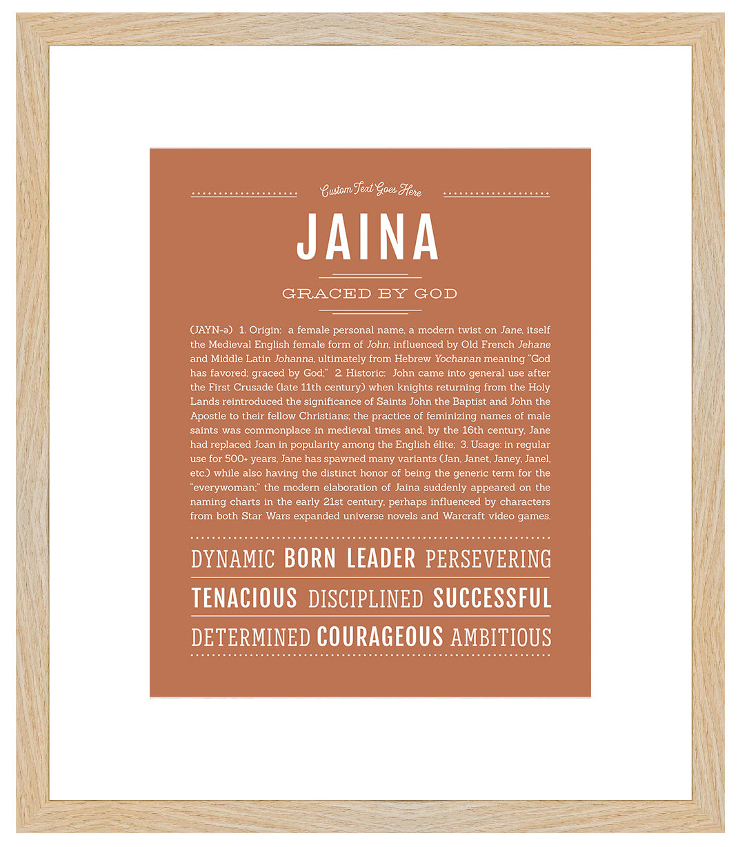 Jaina | Name Art Print