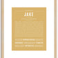 Jake | Name Art Print