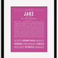 Frame Options | Dark Pink | Black Frame, Matted