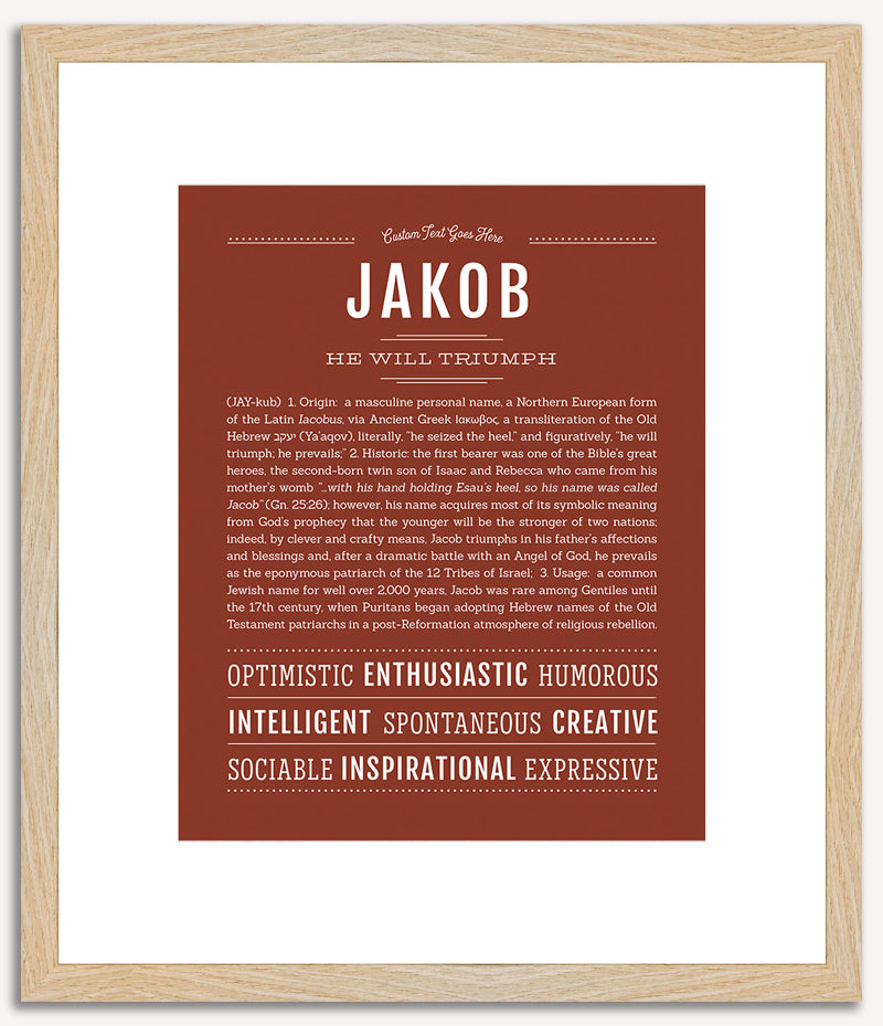 Jakob | Name Art Print