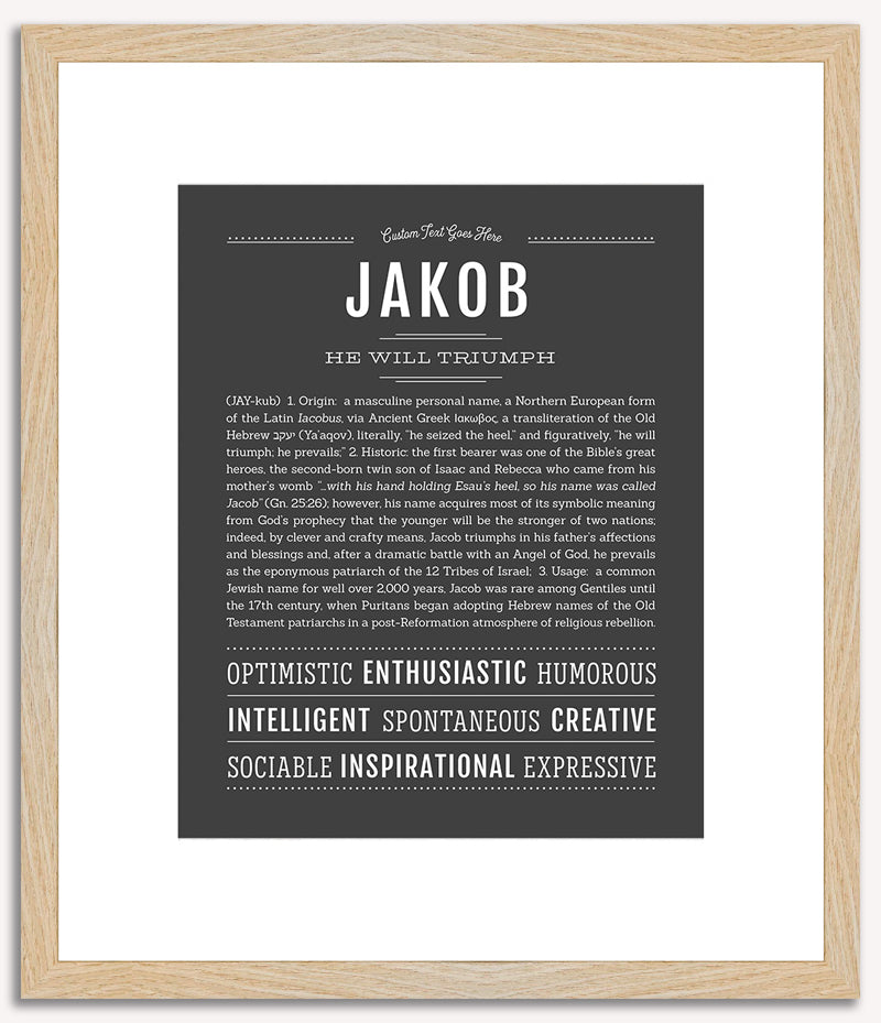 Jakob | Name Art Print