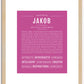 Jakob | Name Art Print