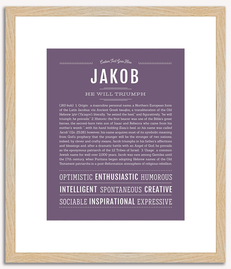 Jakob | Name Art Print