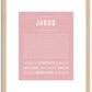 Jakob | Name Art Print