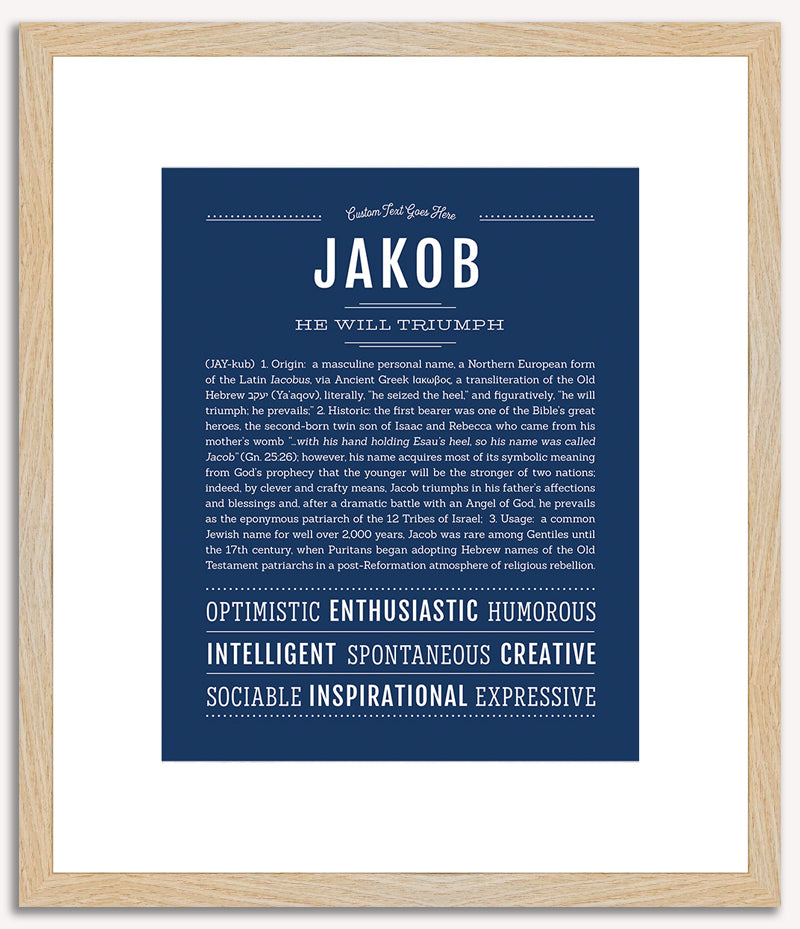 Jakob | Name Art Print