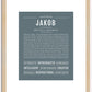 Jakob | Name Art Print