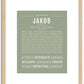 Jakob | Name Art Print